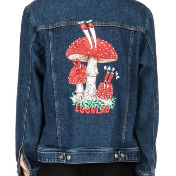 BNWT SS23 EGONLAB "WONDERLAND" EAT ME DENIM JACKET S & XL - Picture 1 of 14